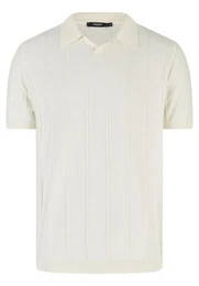 Poloshirt mit Strukturstreifen