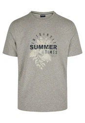 Daniel Hechter T-Shirt mit Rundhalsausschnitt Braun/Khaki/Grau/Hellgrau/Blau