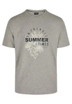 Daniel Hechter T-Shirt mit Rundhalsausschnitt Braun/Khaki/Grau/Hellgrau/Blau