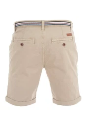 riverso Herren Chino Shorts RIVKlaas Regular Fit Gürtel Bermuda Kurze Hose (19400) Beige/Khaki