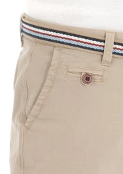 riverso Herren Chino Shorts RIVKlaas Regular Fit Gürtel Bermuda Kurze Hose (19400) Beige/Khaki
