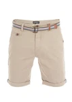 riverso Herren Chino Shorts RIVKlaas Regular Fit Gürtel Bermuda Kurze Hose (19400) Beige/Khaki