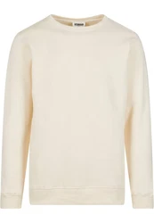 URBAN CLASSICS Rundhalspullover Urban Classics Herren Organic Basic Crew Weiß/Beige/Orange/Creme/Khaki/Gelb