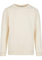 URBAN CLASSICS Rundhalspullover Urban Classics Herren Organic Basic Crew Weiß/Beige/Orange/Creme/Khaki/Gelb