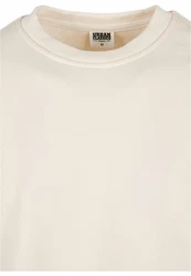 URBAN CLASSICS Rundhalspullover Urban Classics Herren Organic Oversized Boxy Crew Khaki/Beige/Weiß