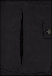 URBAN CLASSICS Cargohose Urban Classics Herren Nylon Cargo Shorts Schwarz/Dunkelblau/Dunkelgrau