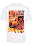 Upscale by Mister Tee Herren Biggie Ready To Die Oversize Tee Rot/Hellblau/Schwarz/Braun