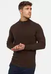 Indicode Strickjacke Lau Dunkelbraun/Braun/Dunkelrot