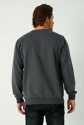 COMEOR Sweatshirt Herren Pullover bequeme Sweater Dunkelgrau/Grau/Hellgrau/Dunkelblau