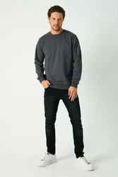 COMEOR Sweatshirt Herren Pullover bequeme Sweater Dunkelgrau/Grau/Hellgrau/Dunkelblau