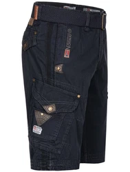 Geographical Norway Shorts Herren Cargo Shorts Bermuda Sommer Freizeit Dunkelblau/Blau/Khaki