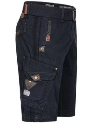 Geographical Norway Shorts Herren Cargo Shorts Bermuda Sommer Freizeit Dunkelblau/Blau/Khaki