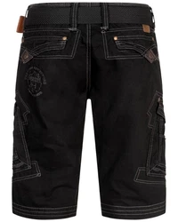 Geographical Norway Shorts Herren Cargo Shorts Bermuda Sommer Freizeit Schwarz