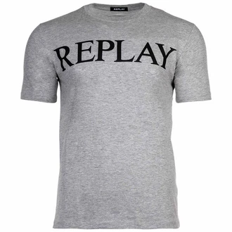Replay T-Shirt Herren 1/2-Arm Rundhals Logo
