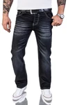 Rock Creek Straight Jeans RC-2064 Schwarz (RC-2064)
