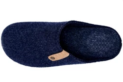 PADERO Herren Pantoffel Hausschuh Dunkelblau/Blau/Hellblau