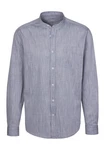 H.I.S Langarmhemd Regular Fit Stehkragenhemd Grau/Hellblau/Dunkelblau/Blau