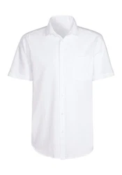 H.I.S Kurzarmhemd mit Kentkragen Weiß/Creme