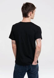 LOGOSHIRT T-Shirt R2-D2 Schwarz/Rot/Creme
