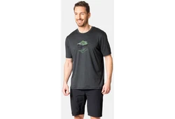 Odlo T-Shirt Lema Lake Dunkelgrau/Rosa/Grau/Grün/Dunkelgrün