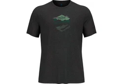 Odlo T-Shirt Lema Lake Dunkelgrau/Rosa/Grau/Grün/Dunkelgrün