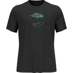 Odlo T-Shirt Lema Lake Dunkelgrau/Rosa/Grau/Grün/Dunkelgrün