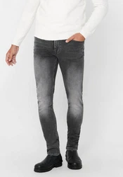 Only & Sons Jeans 'Loom' Slim Fit Hellgrau/Grau/Dunkelgrau