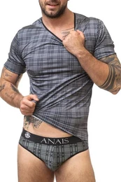 T-Shirt Herren-Shirt in grau/schwarz - 3XL