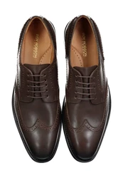 Roy Robson Anzugsschuh Schnürschuh Braun/Dunkelbraun/Bordeaux/Dunkelrot