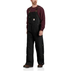 Carhartt Latzhose Loose Fit Firm Duck Winter Insulated Bib Overall Braun/Bordeaux/Dunkelrot/Lila/Schwarz