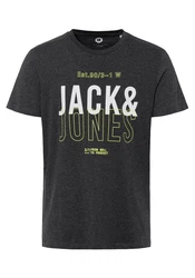 Jack & Jones T-Shirt KOMPO TEE Schwarz/Dunkelgrau/Dunkelgrün/Grau/Grün