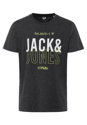 Jack & Jones T-Shirt KOMPO TEE Schwarz/Dunkelgrau/Dunkelgrün/Grau/Grün