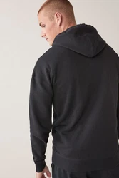 Next Kapuzensweatshirt Loungewear Schwarz/Dunkelgrau