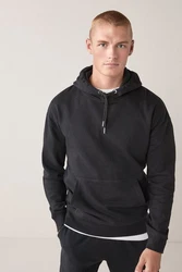 Next Kapuzensweatshirt Loungewear Schwarz/Dunkelgrau