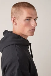 Next Kapuzensweatshirt Loungewear Schwarz/Dunkelgrau