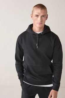 Next Kapuzensweatshirt Loungewear Schwarz/Dunkelgrau Next Kapuzensweatshirt Loungewear Schwarz/Dunkelgrau