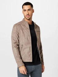 Jack & Jones Bikerjacke JCORocky (1-St) Beige/Braun/Khaki/Grau