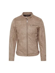 Jack & Jones Bikerjacke JCORocky (1-St) Beige/Braun/Khaki/Grau