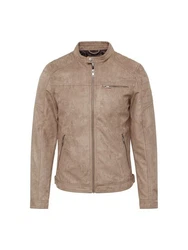 Jack & Jones Bikerjacke JCORocky (1-St) Beige/Braun/Khaki/Grau