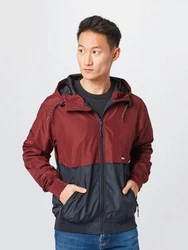 iriedaily Steppjacke Resulaner nachtblau/weinrot