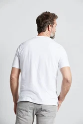 bugatti T-Shirt mit Logo-Print Weiß/Dunkelblau/Creme