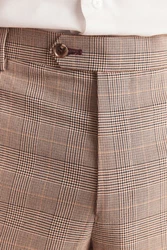 Next Anzughose Skinny-Fit-Anzug Khaki/Beige/Braun
