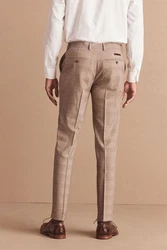Next Anzughose Skinny-Fit-Anzug Khaki/Beige/Braun