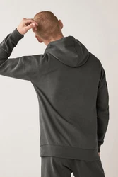 Next Kapuzensweatshirt Loungewear Dunkelgrün/Dunkelgrau/Grün