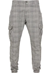URBAN CLASSICS Cargohose AOP Glencheck Cargo Jog Pants (1-tlg) 