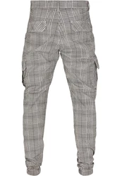 URBAN CLASSICS Cargohose AOP Glencheck Cargo Jog Pants (1-tlg) 