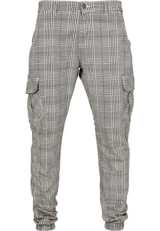URBAN CLASSICS Cargohose AOP Glencheck Cargo Jog Pants (1-tlg)