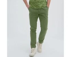 LIVING CRAFTS Stoffhose OLAF Dunkelgrün/Grün/Khaki