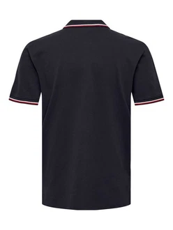 ONLY & SONS T-Shirt Fletcher Dunkelgrau/Grau/Dunkelblau/Schwarz/Rot