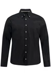 JP1880 Businesshemd Langarm Buttondown-Kragen Modern Fit Schwarz